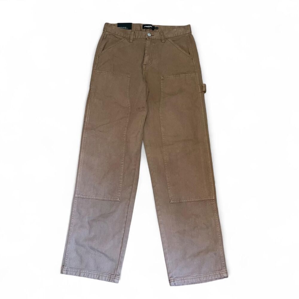 RSQ Men's Tan Double Knee Carpenter Utility Straight Trousers SZ 29 x 32 NWT
